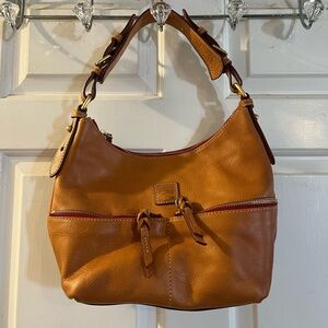 Dooney & Bourke Cognac Leather Shoulder Hobo